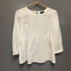 Who What Wear white blouse SZ  S